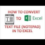 Convert text file to Excel.